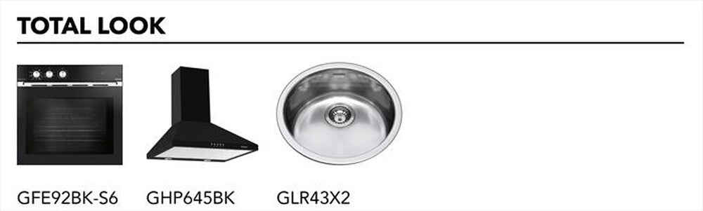 GLEM GAS - Piano cottura induzione GTI322 29 cm-Nero Lucido