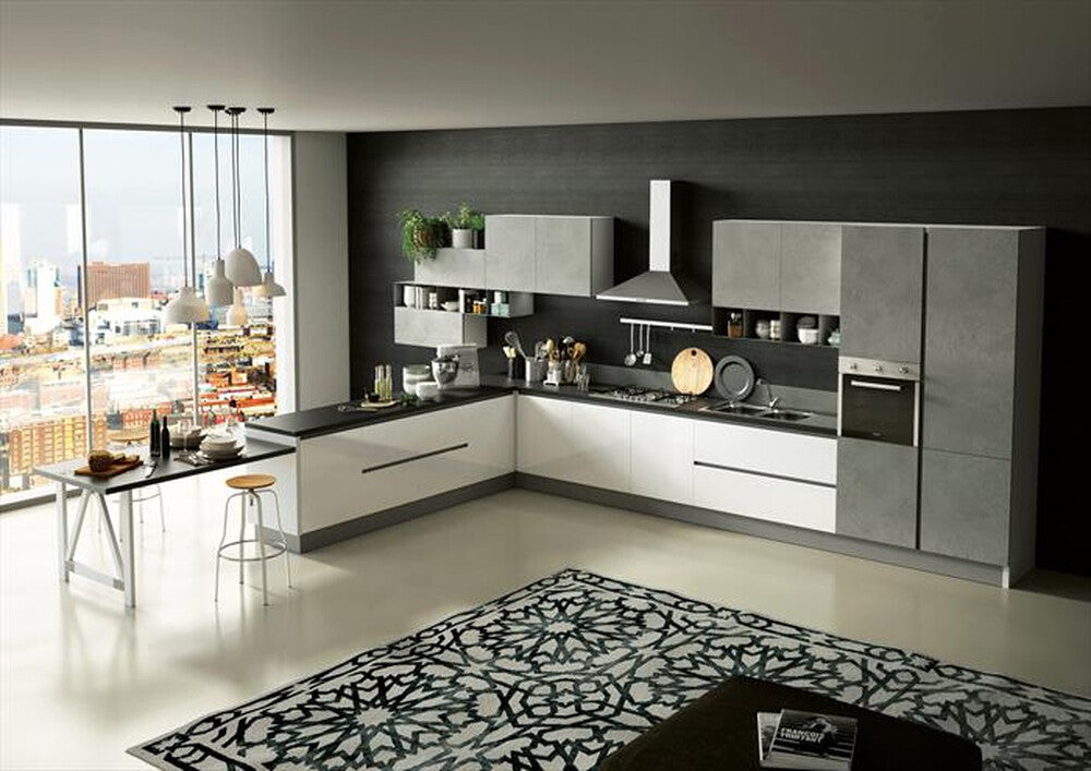 GLEM GAS - Cappa decorativa a parete GHP645BK-NERO