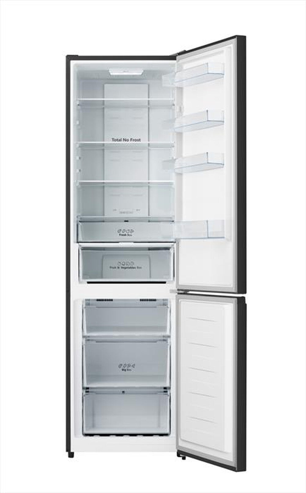 HISENSE - Frigorifero combinato RB440N4AFE Classe E 336 lt-Black Inox