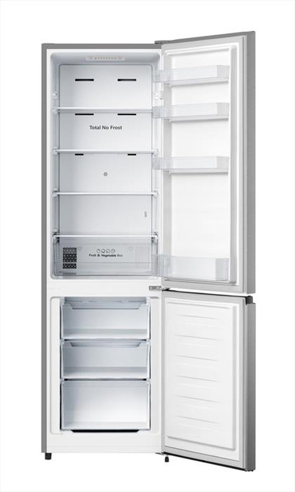 HISENSE - Frigorifero combinato FCN255ACE Classe E 255 lt-Inox