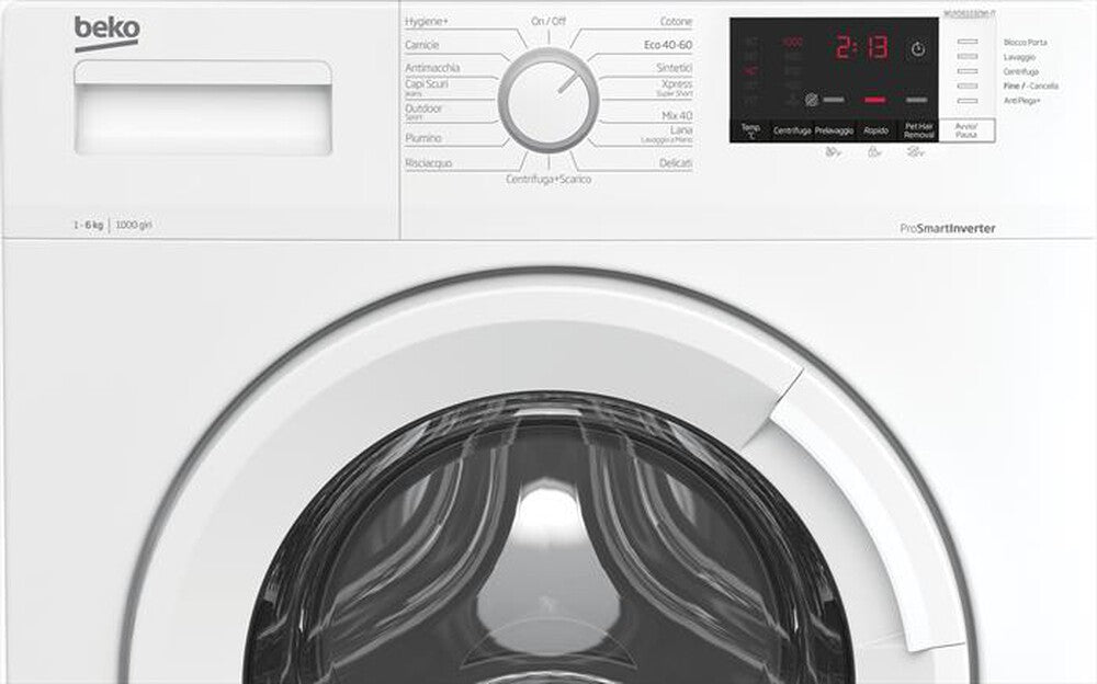BEKO - Lavatrice WUXS61032WI-IT 6 Kg Classe D-Bianco