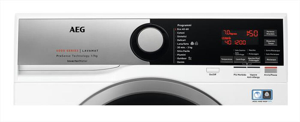 AEG - Lavatrice L6SE74B 7 Kg Classe B-Bianco