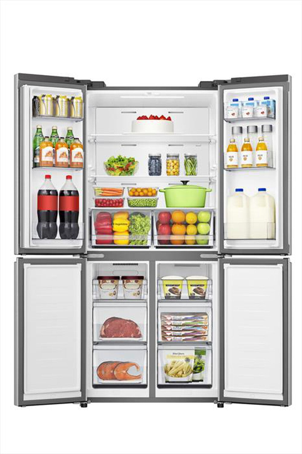 HISENSE - Frigorifero 4 porte RQ5P470SETE Classe E 483 lt-Bianco