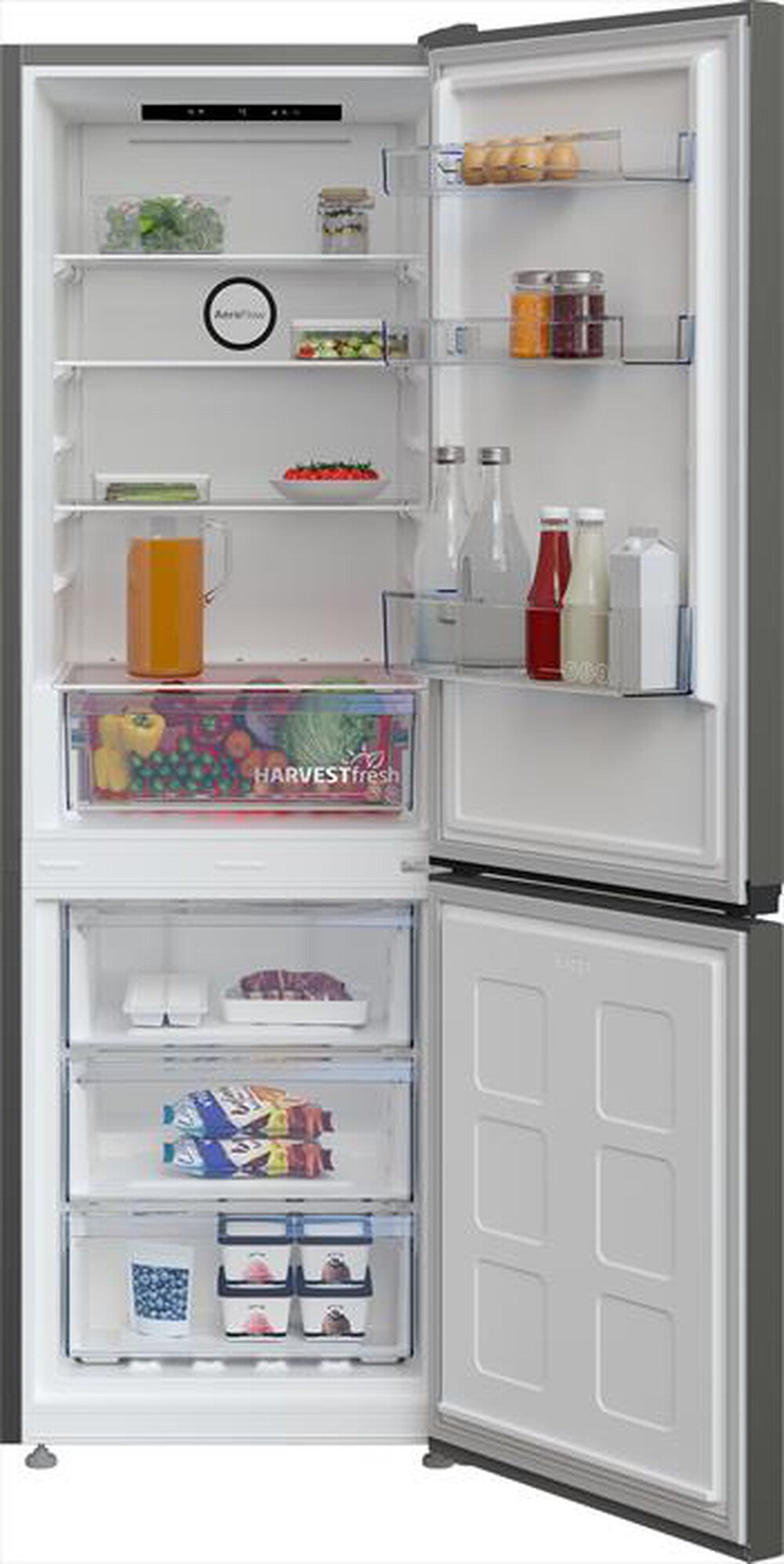 BEKO - Frigorifero combinato B5RCNA345HG1 Classe D 301 lt-Metal Grey