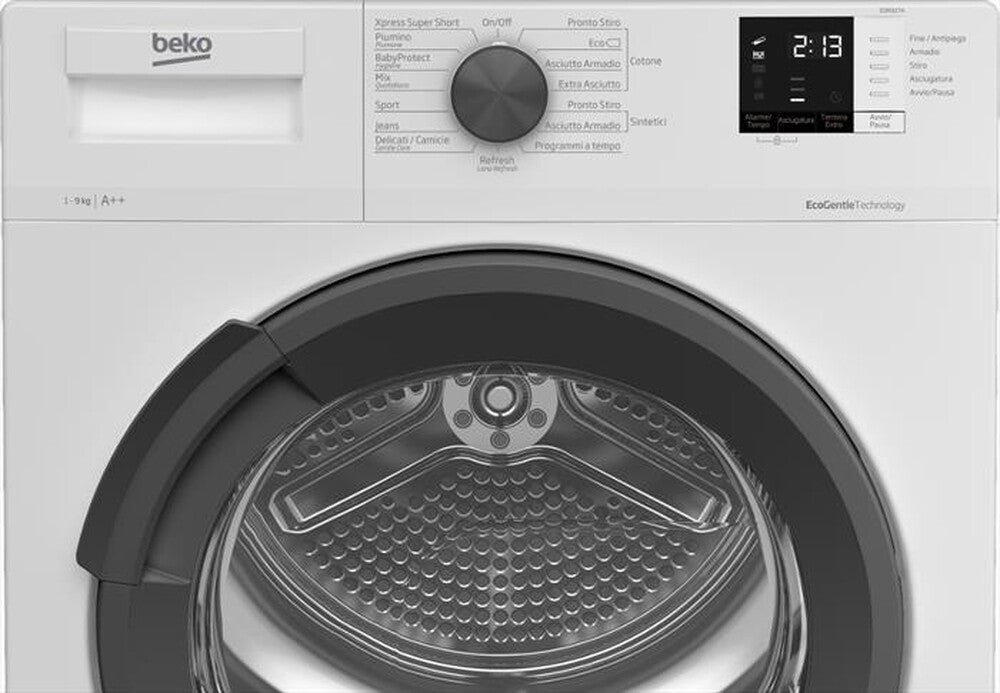 BEKO - Asciugatrice EDR927A - 9 Kg - A++-Bianco / Antracite