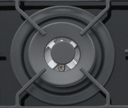 GLEM GAS - Piano cottura a gas GV755XBK 5 fuochi 70cm-Nero Lucido