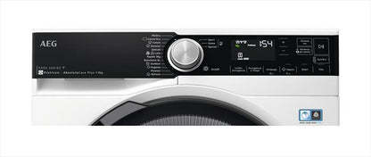 AEG - Asciugatrice TR9T94ABYS 9 kg Classe A+++-Bianco/oblò nero