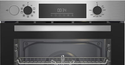 BEKO - Forno incasso elettrico BBIS12300XDE Classe A+-Inox e cristallo nero