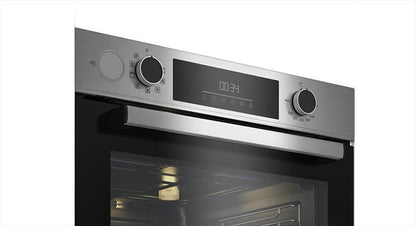BEKO - Forno incasso elettrico BBIS12300XDE Classe A+-Inox e cristallo nero