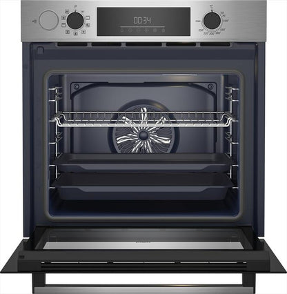 BEKO - Forno incasso elettrico BBIS12300XDE Classe A+-Inox e cristallo nero