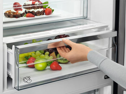 AEG - Frigorifero combinato RCB736E7MX Classe E 366 lt-Inox antimpronta