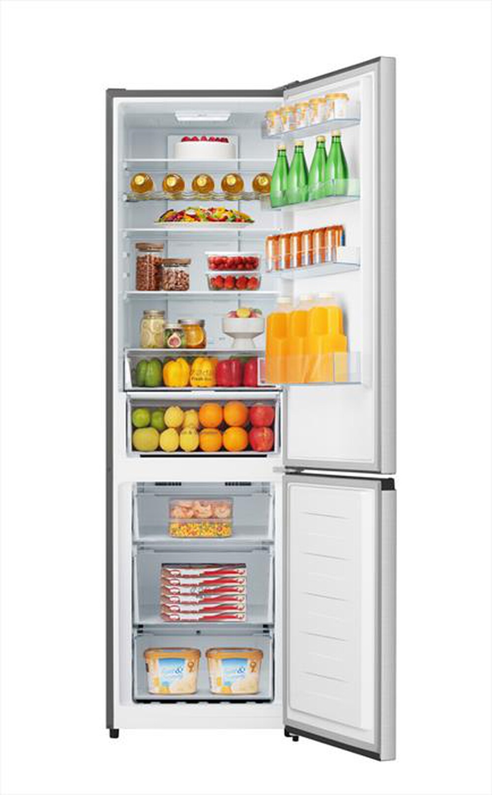HISENSE - Frigorifero combinato RB3N331NACD Classe D 336 lt-Inox